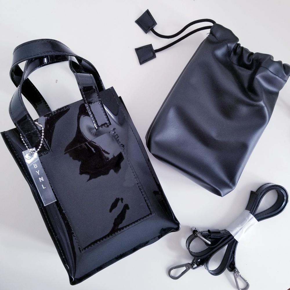 NWOT Mini Black Crossbody Jelly Bag